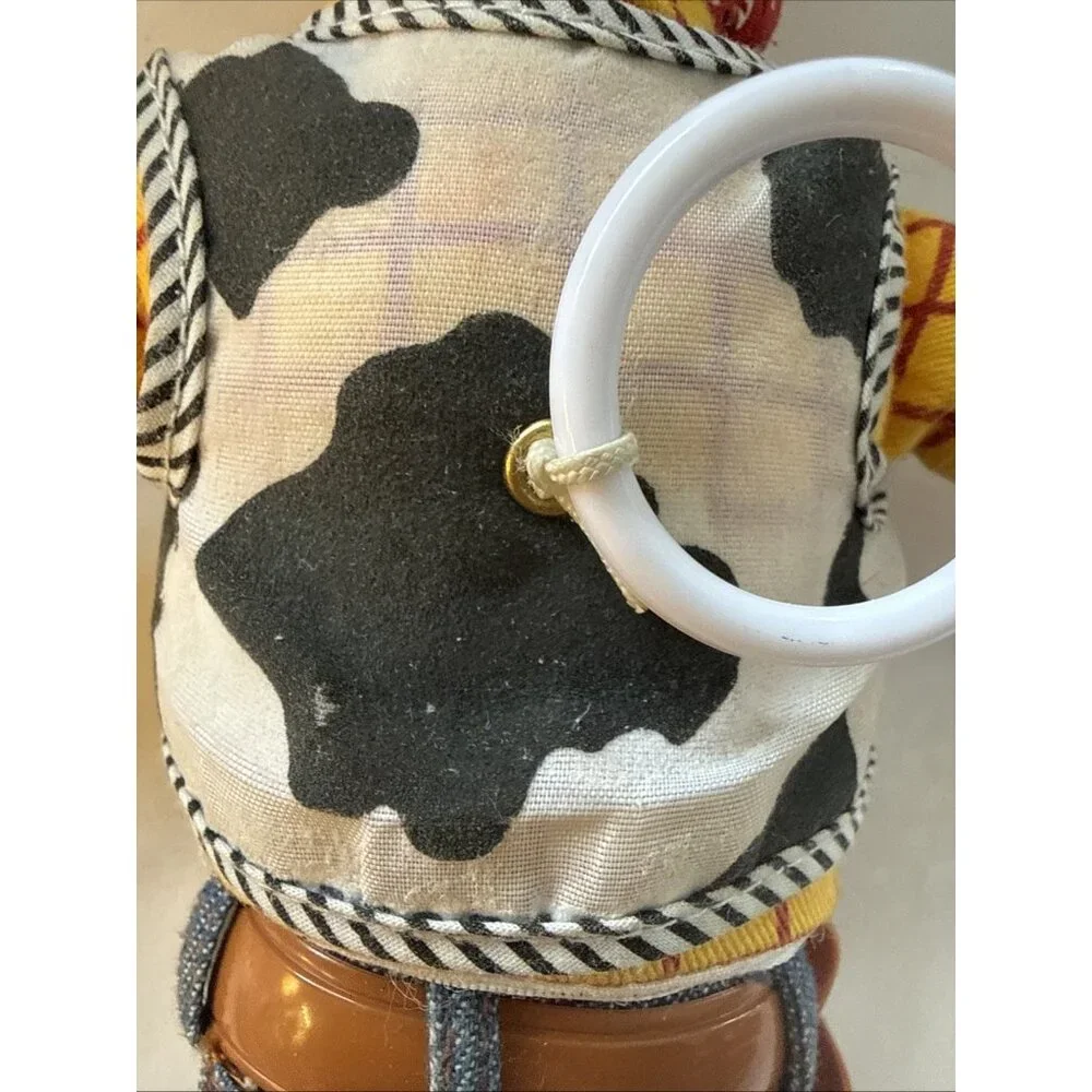 vintage Disney Pixar Toy Story Woody Pull String Talking Doll 15" WORKS No Hat - Picture 10 of 11